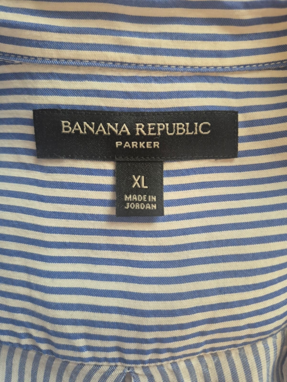 Banana Republic Blue and White Striped Button-Down Shirt - Picture 5 of 5